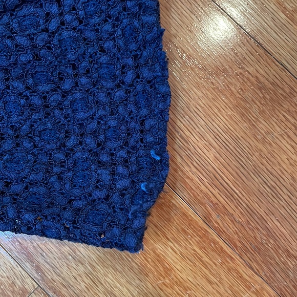 Michael Michael Kors Navy Blue Size Medium fully lined Women’s top tie sleeves - Picture 5 of 12